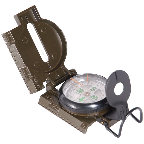 Kompass oliv metallgehäuse - us,