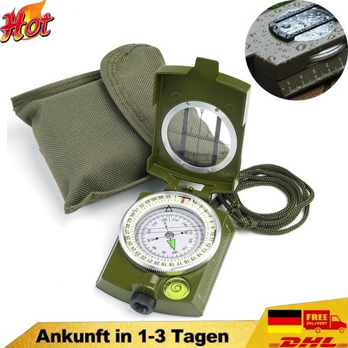 Bundeswehr kompass mit etui - mit,